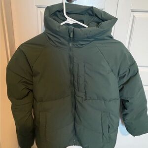 Boys Down Parka, size 8, beautiful Hunter Green.  Worn once